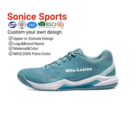 Chaussures de tennis unisexes en gros, respirantes, avec empeigne en maille, semelle pour terrains en terre battue, logo personnalisé - Printemps/Été/Hiver