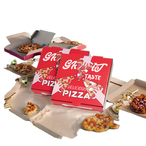 Caja de Pizza Ecológica Personalizada con Diseño de Avión, Plegable, de Cartón Corrugado Reciclable, Embalaje Duradero, Fresco y Resistente - Product Image 1