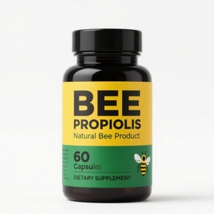 Cápsulas de Extracto de Propóleo de Abeja OEM/ODM Sin Gluten 60 Cápsulas Suplemento Antioxidante Suministro de Fábrica - Product Image 1