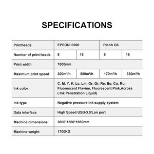 เครื่องพิมพ์ผ้าไนลอนเครื่องพิมพ์อิงค์เจ็ทแบบดิจิตอล - Product Image 2