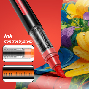 Marqueurs acryliques liquides de haute qualité avec pointe pinceau souple, système de contrôle de l'encre, étui de rangement portable, utilisés par les étudiants - Product Image 5