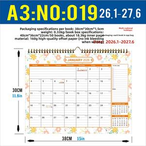 <span class=keywords><strong>Calendrier</strong></span> de bureau et mural 2026-2027 en anglais, compte à rebours pour le commerce extérieur, planificateur 365 jours, <span class=keywords><strong>calendrier</strong></span> mensuel non promotionnel - Product Image 5