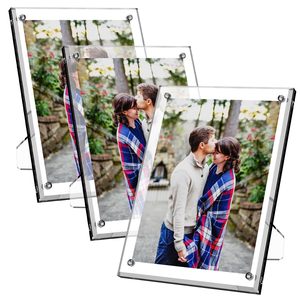 Cadre <span class=keywords><strong>Photo</strong></span> magnétique acrylique haute transparence avec support arrière cadre <span class=keywords><strong>Photo</strong></span> acrylique pour affichage d'image horizontal vertical - Product Image 6