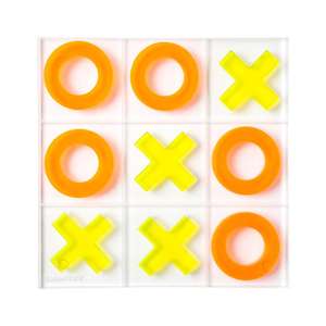 <span class=keywords><strong>Jeu</strong></span> <span class=keywords><strong>de</strong></span> Tic Tac Toe en acrylique Lucite, échecs personnalisés en cristal transparent avec <span class=keywords><strong>plateau</strong></span> carré noir - Product Image 3