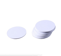 Carte de membre RFID NFC ZRD MINITAG 13,56 MHz avec puce F08, PVC étanche, diamètre 20 mm/25 mm Paiement professionnel pour usage hôtelier