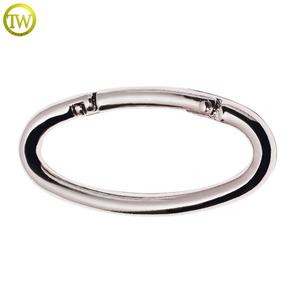 Boucles de <span class=keywords><strong>valise</strong></span> de haute qualité, anneau ovale en métal, vente en gros, boucle à ressort en métal pour sac à main, boucle réglable en métal, <span class=keywords><strong>clip</strong></span> soudé ouvert - Product Image 3
