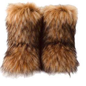 Botas de nieve cálidas de media pantorrilla para mujer, con forro de piel, estilo adelgazante, para invierno, color y estilo transfronterizos, para pedidos especiales de clientes. - Product Image 5