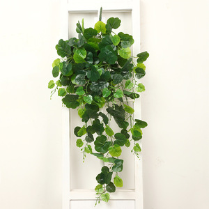 Artificial Green <b>Leaf</b> <b>Wall</b> Hanging 100cm-200cm Plastic Evergreen Vine For Home Wedding <b>Decor</b> - Product Image 3