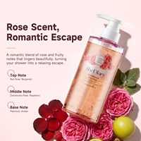 Gel Douche Hydratant à l'Extrait Naturel de Rose de Damas 500ml Marque Blanche pour Adultes OEM/ODM Tous Types de Peau