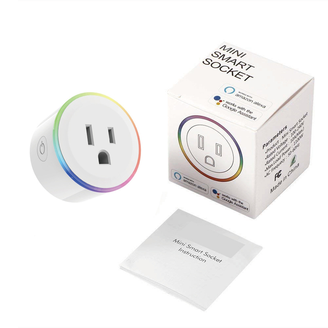 China Manufacturer OEM Design Smart Plug Voice Control Socket 16a, Electrical Plug Wifi US Smart Wifi Wall Plug Socket for Sale