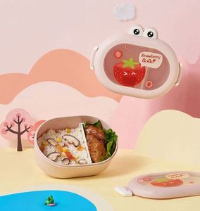 Children's Cartoon Plastic <b>Lunch</b> <b>Box</b> Students Work <b>Compartment</b> Microwaveable <b>Lunch</b> <b>Box</b> Portable Tableware - Product Image 5