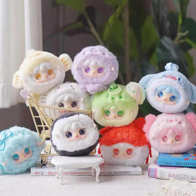 Yooki's New Six-Generation Mini Ocean Baby PVC Plush Blind Box Tide Play Ornaments with Frozen Characters 1/12 Scale Ages 7-12