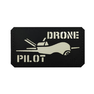 DRONE <span class=keywords><strong>PILOT</strong></span> Chapeau thermocollant fait à la main écologique Badge de poitrine découpé au laser Lumière de nuit infrarouge réfléchissante Paquet de ruban magique - Product Image 3