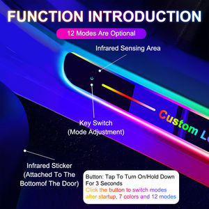 Plaque <span class=keywords><strong>de</strong></span> seuil LED en acrylique USB personnalisée avec logo, éclairage <span class=keywords><strong>de</strong></span> pédale <span class=keywords><strong>de</strong></span> voiture givré, compatible <span class=keywords><strong>BMW</strong></span>/Mercedes Benz/Toyota - Product Image 4