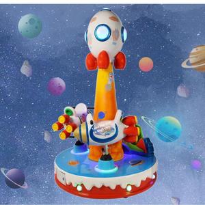 Popular Fiberglass Carousel Children's Play Equipment Coin-operated Three-person Carousel Arcade <b>Game</b> Consoles for Sale - Product Image 5