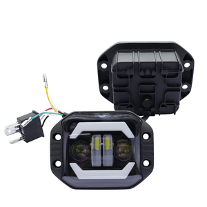 Phare Halo Ring à double faisceau Hi-Lo, projecteur LED bicolore avec Angel Eye pour camion, VTT, voiture, moto - Product Image 2