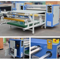 Calandre textile grand format à rouleaux hydrauliques, presse à chaud pour sublimation de tissus industriel rouleau à rouleau