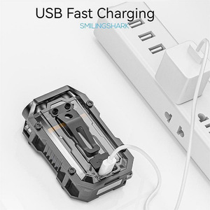 Smilingshark Mini <b>Work</b> <b>Light</b> Keychain Cob <b>Led</b> With Magnetic Clip <b>Rechargeable</b> Battery White <b>Light</b> Portable Working <b>Light</b> - Product Image 1