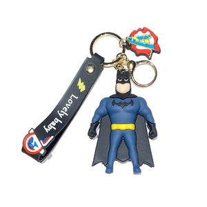 Nouveau style <span class=keywords><strong>Marvel</strong></span> pour porte-clés en silicone, pendentif de voiture, anime <span class=keywords><strong>Superman</strong></span>, sac à dos Spider-Man Avengers - Product Image 5
