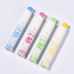 नई होंठ सील रंग फ्लोरोसेंट मार्कर पेन हाथ खाते सजावटी कलम लिपस्टिक आकार highlighters 4 रंग