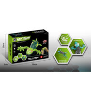 Gecko Robot Trepador de Paredes, Juguete Robótico con Control Remoto Infrarrojo Recargable, Escala Paredes, Bromas, Gecko Animal, Robot RC Interactivo para Niños