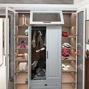 Giá nhà máy Nội thất nhà hiện đại Tủ quần áo tự động mở cửa trượt tự do đặt làm riêng cho phòng ngủ, phòng khách, căn hộ - Product Image 3