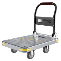 Chariot de manutention robuste en PP, type OEM, à 4/5 roues, pliable, pour supermarché et atelier