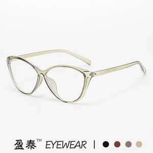กรอบแว่นตาแคทอายสำหรับผู้หญิง TR90 อัลตร้าไลท์ ฟูลเฟรมป้องกันแสงสีฟ้าเลนส์พลาโนสไตล์เรโทร - Product Image 4