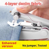 Qiwang Portable Manuel Mini Micro Machine À Coudre Denim Matériel Écologique Style Moderne Ménage De Poche Simple Couture