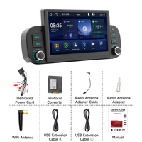 Autoradio Android 7 pouces BQCC, lecteur multimédia sans fil Carplay, Mirrorlink, GPS, FM, RDS, vidéo, autoradio pour Fiat Panda 2013-2020