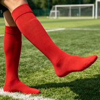 Chaussettes de sport athlétiques de compression pour enfants, de qualité supérieure, pour le football, avec grip, invisibles, logo tissé, taille unique