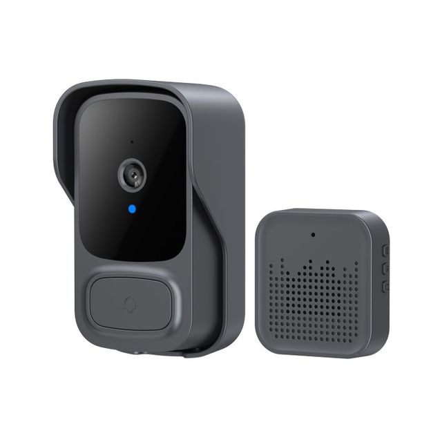 Wireless Visual Doorbell Camera M12S with 4.3\" Display Two Way Audio Intercom Local Storage Easy Install-No Wiring Needed