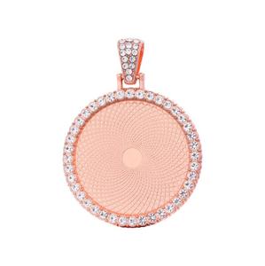 Pendentif en alliage de moissanite 30 mm le plus vendu, personnalisé, plaqué or, style hip-hop, diamant, <span class=keywords><strong>photo</strong></span>, serti de pierres, nouvelle collection printemps - Product Image 3