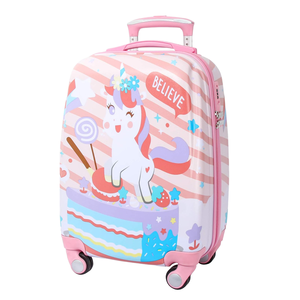 Bagage à main pour enfants pour garçon et <span class=keywords><strong>fille</strong></span>, <span class=keywords><strong>valise</strong></span> à roulettes avec 4 roues pivotantes, étui rigide pour le voyage des tout-petits - Product Image 6