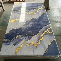 Panel de Pared de Mármol UV para Decoración de Paredes, Panel de Pared para Baño - Panel de Pared 3D de Plástico y Piedra Impermeable - Panel Grande