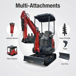 Mini Escavatore Cingolato da 1.2T <span class=keywords><strong>con</strong></span> Motore Briggs & Stratton B&S Approvato EPA per il Mercato Nord Americano - Product Image 4