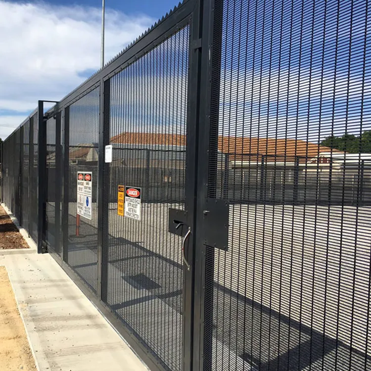 Yüksek güvenlik yok tırmanma çit Y Post dikenli tel 358 çit paneli