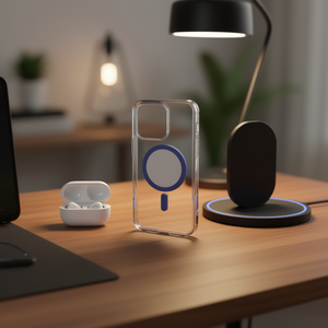 Funda Magnética DAM para iPhone 12 12 Pro Transparente con Anillo de Color Compatible - Product Image 2