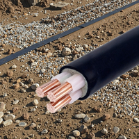 Cable de Alimentación Subterráneo Blindado de PVC y Cobre de Bajo Voltaje para Construcción Industrial, Multiconductor, Resistente al Desgaste, YJV