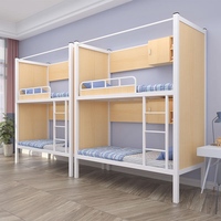 Dortoir scolaire lit superposé cadre en acier petit appartement lit Double pour chambre à coucher