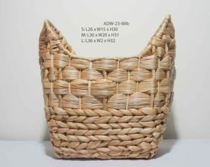 Panier de rangement carré d'eau en jacinthe Offre Spéciale en bois tissé pliant poubelle à linge organisation de la maison du Vietnam - Product Image 1