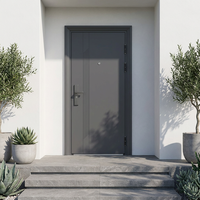 Portes de sécurité pour maisons, entrée extérieure, acier robuste, système de verrouillage multipoints moderne antivol, sécurité domestique