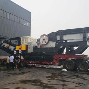 Concasseur à mâchoires mobile sur chenilles Henan Machinery 100-200 TPH pour pierre dure avec chargeur, à vendre - Product Image 5
