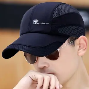 Visière de protection solaire extérieure d'été en gros version coréenne de la mode chapeau de canard respirant casquette de baseball en maille à séchage rapide