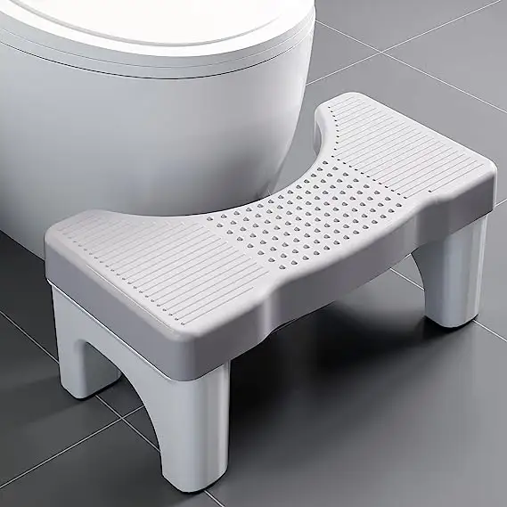 كرسي مرحاض بلاستيكي قابل للفصل 7 بوصات للكبار ، مقعد حمام مانع للانزلاق ، مقعد للقدمين ، مقعد قعادة قوي