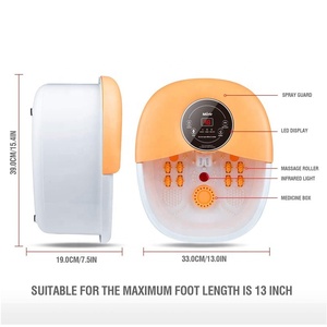 Bañera eléctrica de plástico con 14 rodillos para pies, instrumento de baño para pies, para Spa - Product Image 5