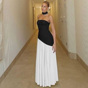 Summer Prom New Sexy Backless Strapless Gown Sleeveless Tight Evening <strong>Long</strong> Fitted Wedding <strong>Dresses</strong> <strong>with</strong> <strong>Front</strong> <strong>Slit</strong> for Women - Product Image 4