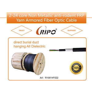 สายเคเบิลใยแก้วนำแสงแบบหุ้มเกราะไฟเบอร์ออปติกสำหรับใช้ฝังรากลึก2-24แกนสำหรับแขวน - Product Image 2