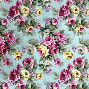 Tela popelina orgánica con estampado Floral, tejido de popelina de algodón con estampado Floral, 40x40 - Product Image 6
