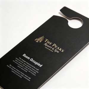 Panneau de porte personnalisé imprimé en gros pour la signalisation de chambre occupée, idéal pour l'hôtellerie de luxe, les complexes hôteliers, les spas et la promotion publicitaire des chambres d'hôtes. - Product Image 6